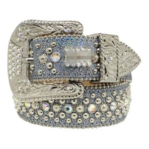AAAA Replica BB Simon Rhinestone Cross Hip-Hop Punk Belt.