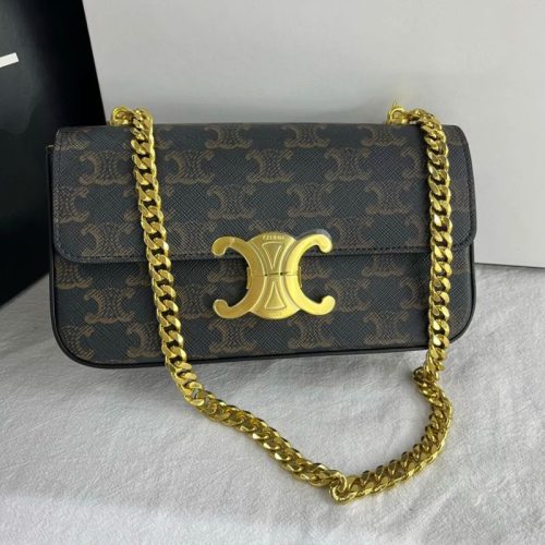AAAA Replica Celine Chain Triomphe Crossbody Bag