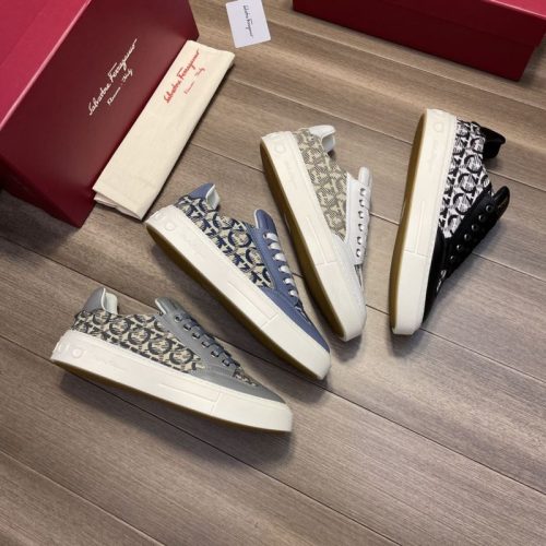 AAAA Replica Ferragamo Men Casual Flat Shoes