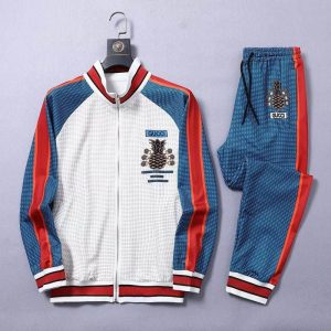 AAAA Replica Gucci Casual Digital Printing Men Large Size Loose Two-Piece Set