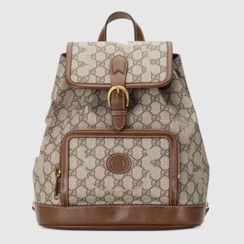 AAAA Replica Gucci Leather Retro Backpack