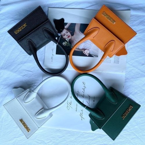 AAAA Replica Jacquemus Fashion Solid Color Leather Mini Messenger Bag