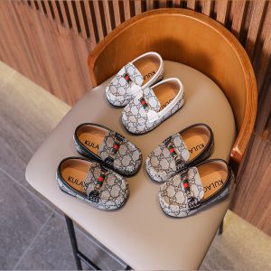 Replica CCCC Designer GUCCI Children Leather Boys Slip-On Shoes