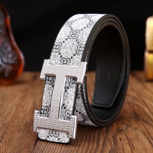 Replica Design Hermes Men Fashion Copper H Buckle Belt