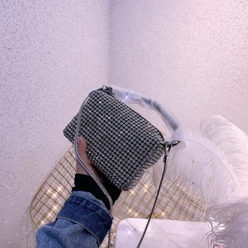 Replica Designer Alexander Wang Rhinestone Party Bag
