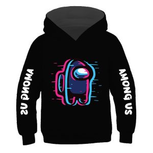 Replica Designer Among Us Game Printing Kids Clothing Solid Color Hoodie