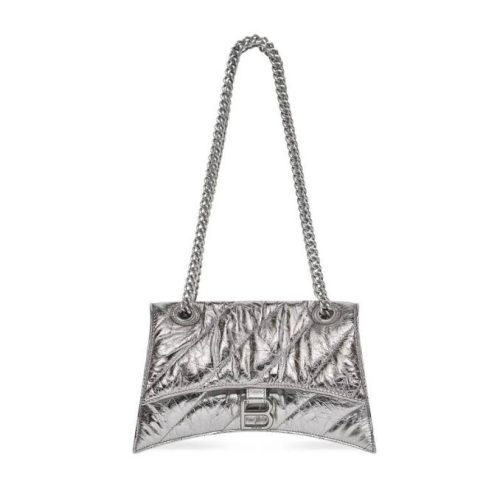 Replica Designer Balenciaga CRUSH SMALL CHAIN BAG METALLIZED QUILTED