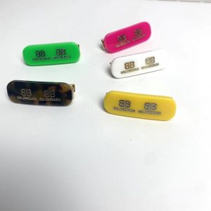 Replica Designer Balenciaga Candy-Colored Letters Clip Hairpin