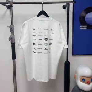 Replica Designer Balenciaga Casual Men And Women Short-Sleeved T-Shirts