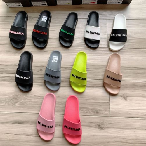 Replica Designer Balenciaga Fashion B Home Letters One-Word Slippers