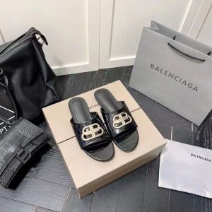 Replica Designer Balenciaga Gold-Plated Slippers