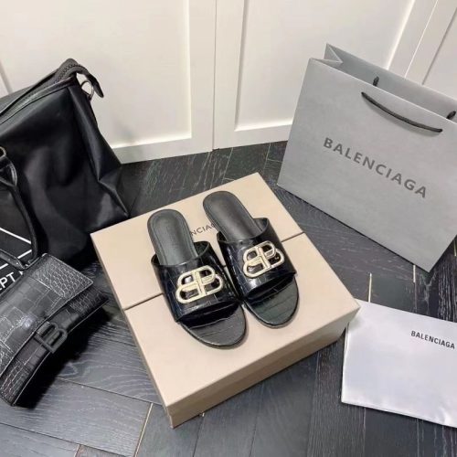 Replica Designer Balenciaga Gold-Plated Slippers