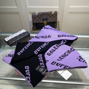Replica Designer Balenciaga Hat + Scarf Set