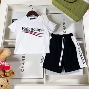 Replica Designer Balenciaga Kids Leisure Two-Piece Set