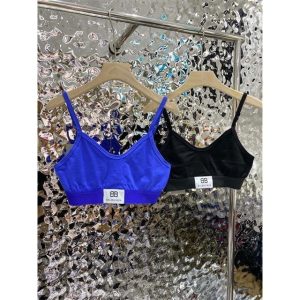 Replica Designer Balenciaga Letter Print Design Elastic Camisole Women Fashion Top