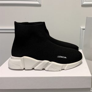 Replica Designer Balenciaga Letter Print Thick-soled Short Sock Boots