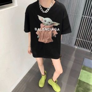 Replica Designer Balenciaga Loose Short-Sleeved T-Shirt