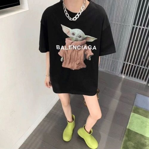 Replica Designer Balenciaga Loose Short-Sleeved T-Shirt