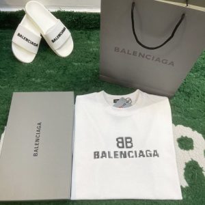 Replica Designer Balenciaga Men Women Short-Sleeved T-Shirt