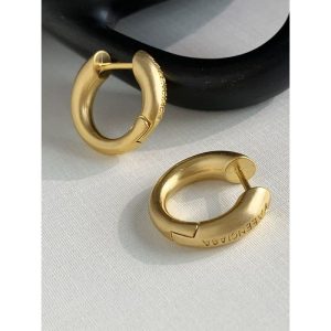 Replica Designer Balenciaga Metal Hoop Earrings