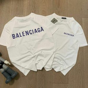 Replica Designer Balenciaga Short-Sleeved Cotton Round Neck T-Shirt