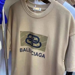 Replica Designer Balenciaga Short-Sleeved Cotton Round Neck T-Shirt