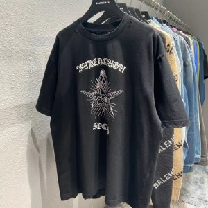 Replica Designer Balenciaga Short-Sleeved T-Shirt