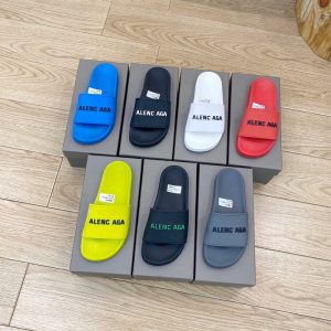 Replica Designer Balenciaga Summer Paris Letter Logo Beach Slippers