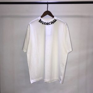 Replica Designer Balenciaga Unisex Round Neck Printing Short-Sleeved T-Shirt