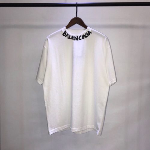 Replica Designer Balenciaga Unisex Round Neck Printing Short-Sleeved T-Shirt