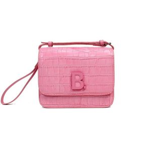 Replica Designer Balenciaga Women B-Lock Crocodile Stone Pattern Large-Capacity One-Shoulder Bag