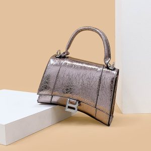 Replica Designer Balenciaga Women Crocodile Pattern Crescent Bag