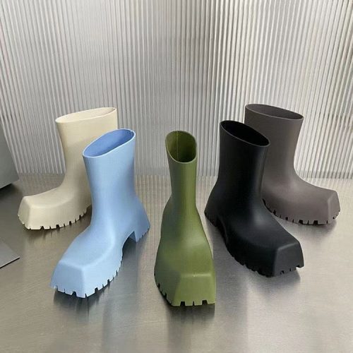 Replica Designer Bottega Veneta Thick Bottom Waterproof Rain Boots