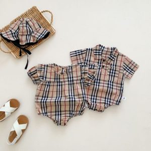 Replica Designer Burberry Baby Cartoon Bodysuit