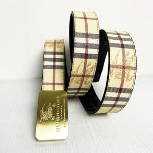 Replica Designer Burberry Double-Sided Pattern Unisex High-Grade Leather Belt