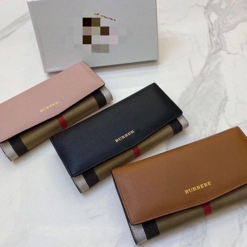 Replica Designer Burberry Large Leather Wallet