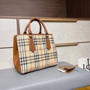 Replica Designer Burberry Plaid Boston Bags