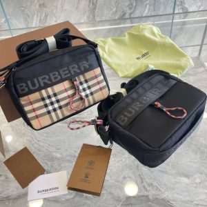 Replica Designer Burberry Plaid One-Shoulder Messenger Bags