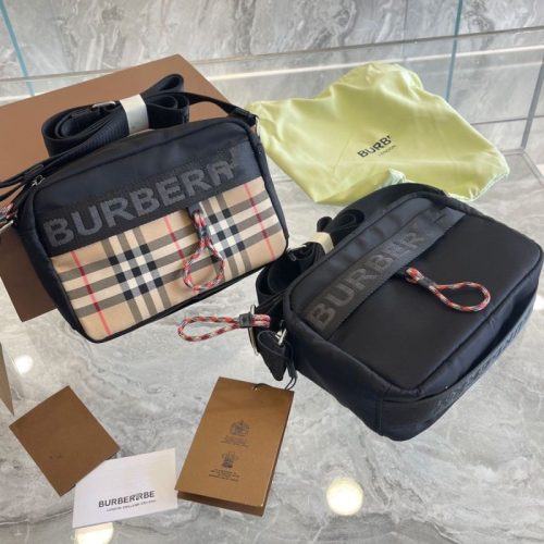 Replica Designer Burberry Plaid One-Shoulder Messenger Bags