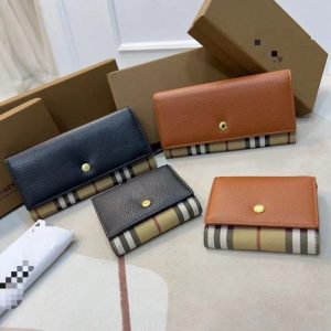Replica Designer Burberry Plaid Wallet Purses