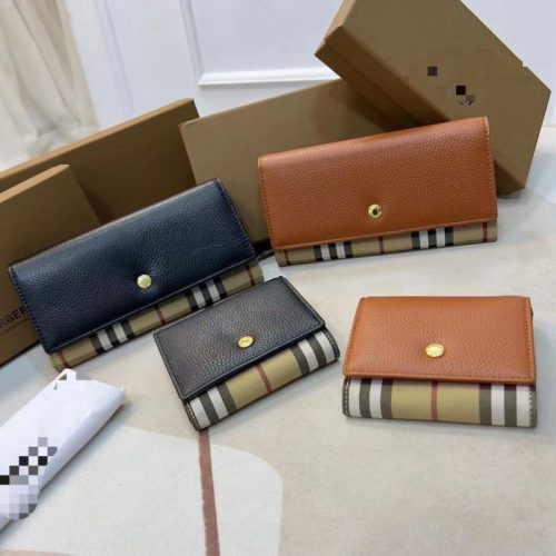 Replica Designer Burberry Plaid Wallet Purses