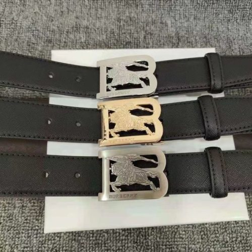 Replica Designer Burberry Smooth Buckle Belt