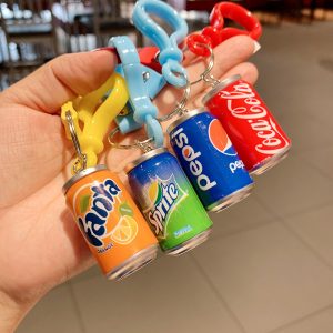 Replica Designer Cans Cola Design Keychain Women Cute Bag Pendant