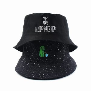Replica Designer Cartoon Alien Cat Gypsophila Bucket Hat Fisherman Hat