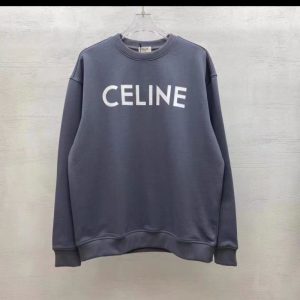 Replica Designer Celine Letter Printing Round Neck Hoodies