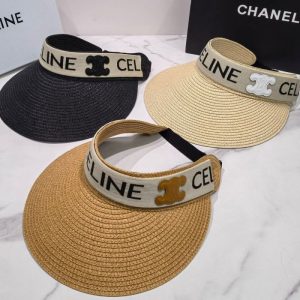 Replica Designer Celine Letter Straw Hat