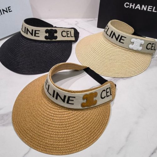 Replica Designer Celine Letter Straw Hat