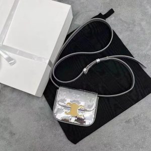 Replica Designer Celine Silver Mirror Mini Small Square Bag Diagonal Bag