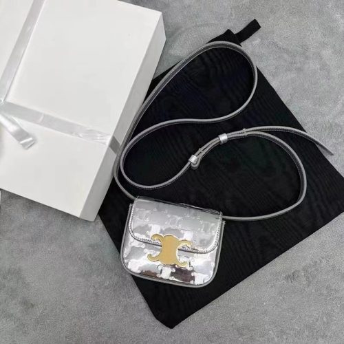 Replica Designer Celine Silver Mirror Mini Small Square Bag Diagonal Bag