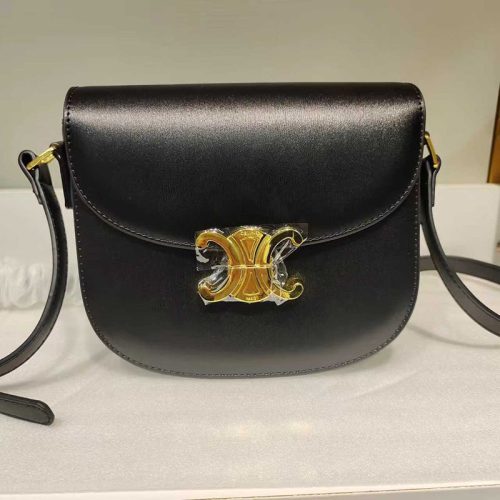 Replica Designer Celine TEEN BESACE TRIOMPHE IN SHINY CALFSKIN